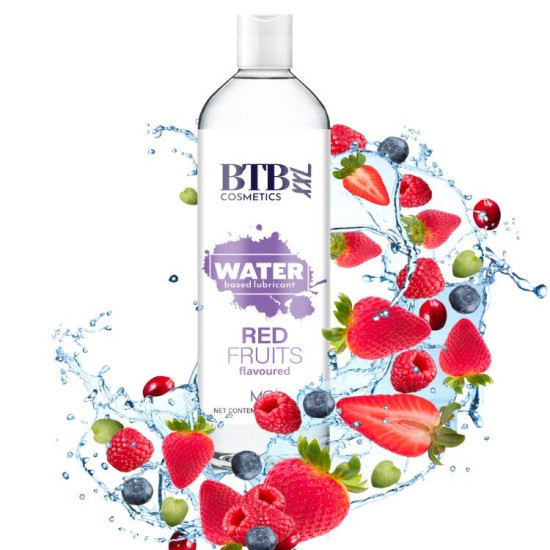 Лубрикант із фруктовим ароматом на водній основі BTB Flavored Red Fruits, 250 ml