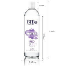 Лубрикант с ароматом красных фруктов на водной основе BTB Flavored Red Fruits, 250 ml