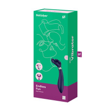 Вибратор для пар с тремя моторами, многофункциональный, синий Satisfyer Endless Fun Blue