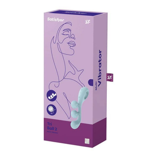 Універсальний вібратор із трьома моторами і гнучким корпусом Satisfyer Tri Ball 2