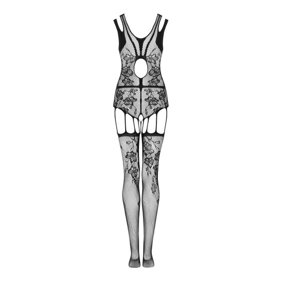 Бодістокінг з відкритим доступом до промежини, чорний Obsessive Bodystocking F239, S/M/L