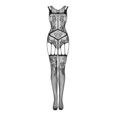 Бодістокінг з відкритим доступом до промежини, чорний Obsessive Bodystocking F239, S/M/L
