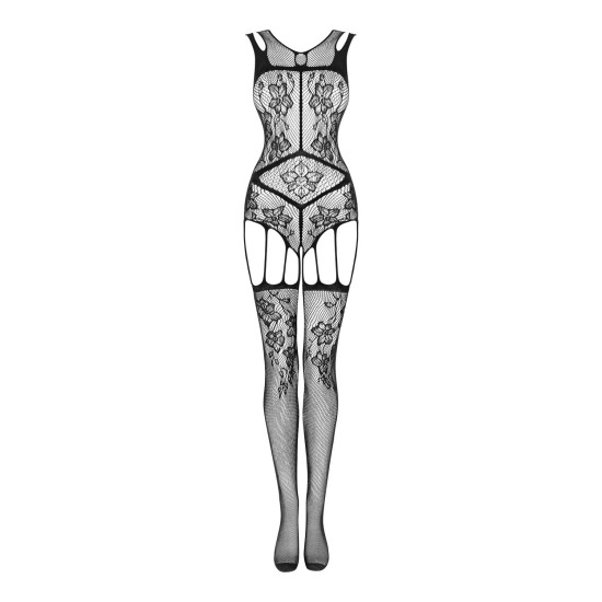Бодістокінг з відкритим доступом до промежини, чорний Obsessive Bodystocking F239, S/M/L