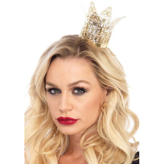 Філігранна металева корона, золотиста Leg Avenue Filigree Crown