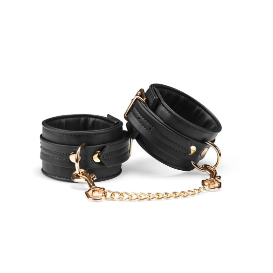 Поножи из экокожи Liebe Seele Black Organosilicon Anklecuffs