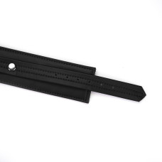 Поножі з екошкіри Liebe Seele Black Organosilicon Anklecuffs