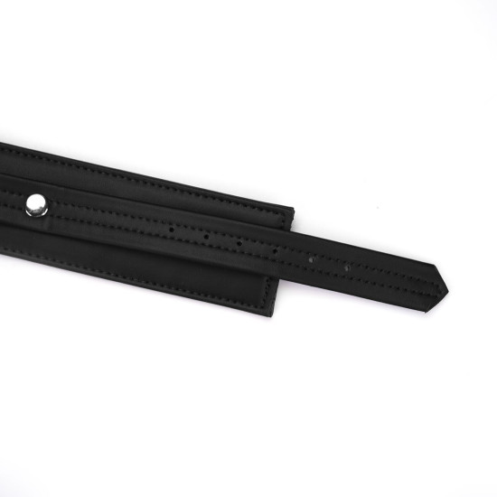 Поножи из экокожи Liebe Seele Black Organosilicon Anklecuffs