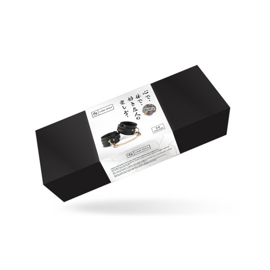 Поножи из экокожи Liebe Seele Black Organosilicon Anklecuffs