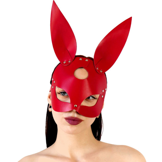 Кожаная маска зайца, красная Art of Sex Bunny Mask Red