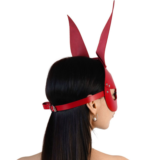 Кожаная маска зайца, красная Art of Sex Bunny Mask Red