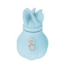 Вибратор с насадками для стимуляции эрогенных зон, синий Adrien Lastic Caress Blue