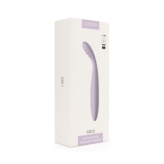 Тонкий вібратор точки G, бузковий Svakom Cici 2 Lilac