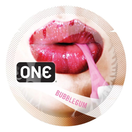 Презерватив со вкусом жвачки ONE FlavorWaves Bubblegum, 1 шт