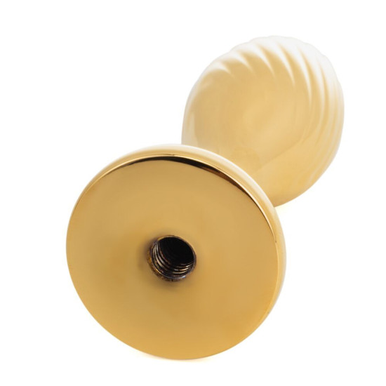 Анальная пробка с белым кроличьим хвостом, форма груши Lockink Sevanda White Bunny-Tail Anal Pear-Shape Plug