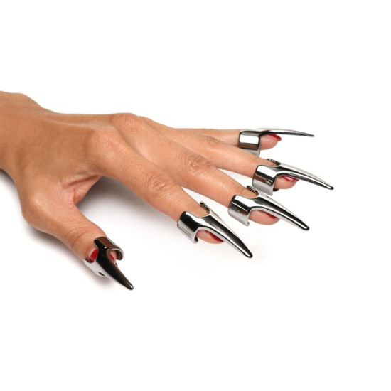 Набор колец с когтями, серебристый Master Series Five-Piece Sensation Claw Rings Silver
