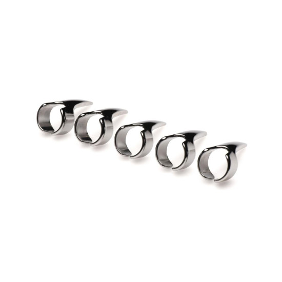 Набор колец с когтями, серебристый Master Series Five-Piece Sensation Claw Rings Silver