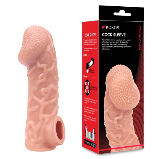 Насадка на член Kokos Cock Sleeve CS 006, M