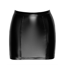 Юбка с кружевом, черная Noir Handmade F341 Powerwetlook and Lace Skirt, XXL
