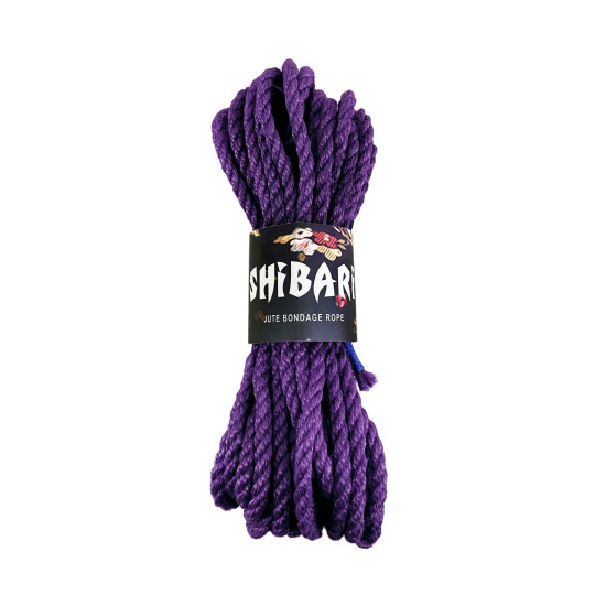 Джутовая веревка для шибари, сиреневая Feral Feelings Shibari Rope Lilac, 8 м