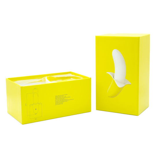 Вибратор банан с 10 режимами вибрации, водонипроницаемый Banana Bliss Mini Silicone Vibrator