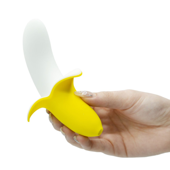 Вибратор банан с 10 режимами вибрации, водонипроницаемый Banana Bliss Mini Silicone Vibrator