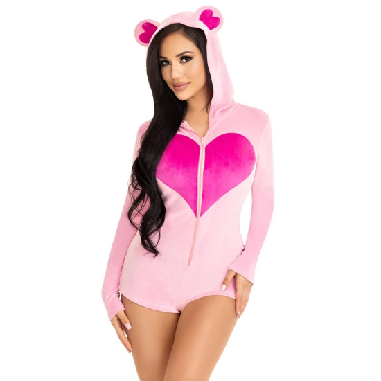 Оксамитовий комбінезон «Солодкий ведмедик» Leg Avenue Sweetheart Bear Velvet Romper, S