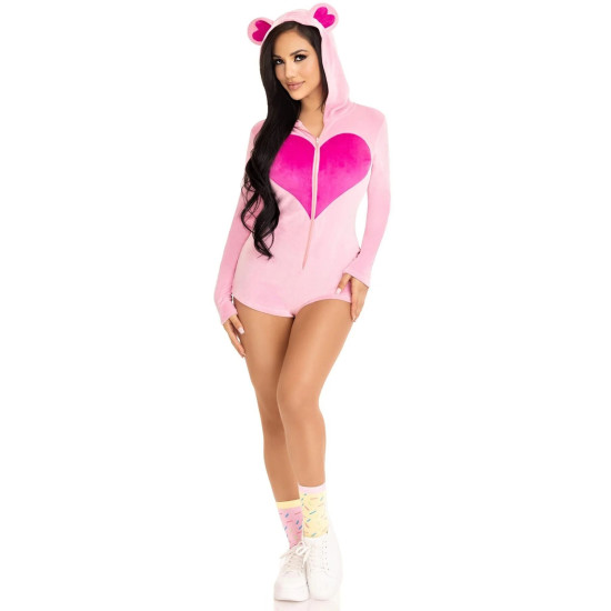 Оксамитовий комбінезон «Солодкий ведмедик» Leg Avenue Sweetheart Bear Velvet Romper, S
