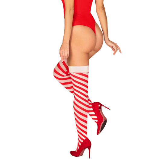 Чулки Obsessive Kissmas Stockings, S/M