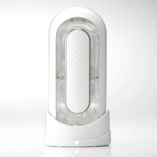 Мастурбатор з вібрацією, білий Tenga Flip Zero Gravity Electronic Vibration White