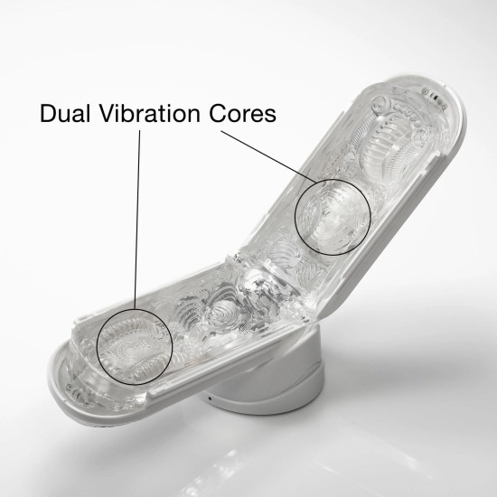 Мастурбатор з вібрацією, білий Tenga Flip Zero Gravity Electronic Vibration White