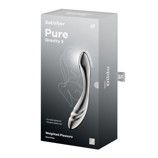 Металлический фаллоимитатор Satisfyer Pure Gravity 3