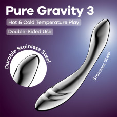 Металлический фаллоимитатор Satisfyer Pure Gravity 3