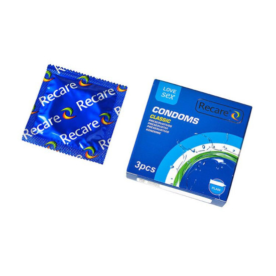Класичні презервативи, 3 шт Recare Classic Condoms