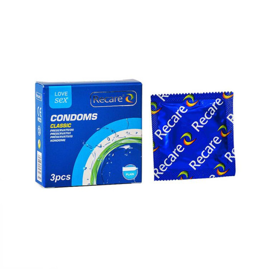 Класичні презервативи, 3 шт Recare Classic Condoms