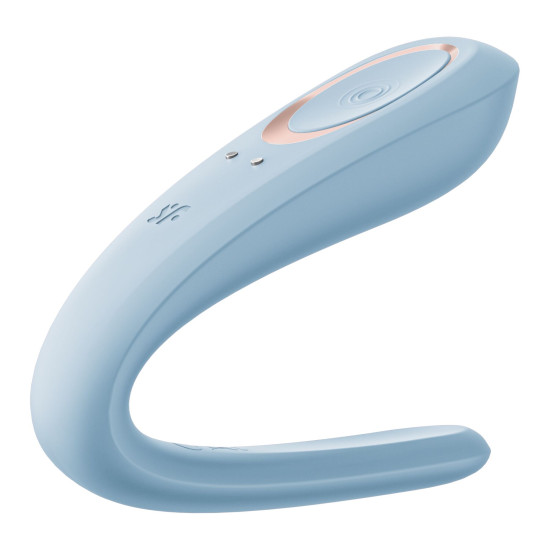 Вибратор для пар с одним моторчиком Satisfyer Double Classic Light Blue