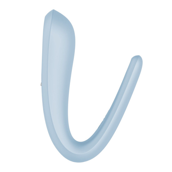 Вибратор для пар с одним моторчиком Satisfyer Double Classic Light Blue