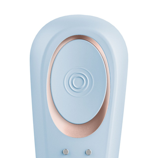 Вибратор для пар с одним моторчиком Satisfyer Double Classic Light Blue