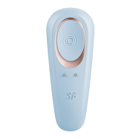 Вибратор для пар с одним моторчиком Satisfyer Double Classic Light Blue