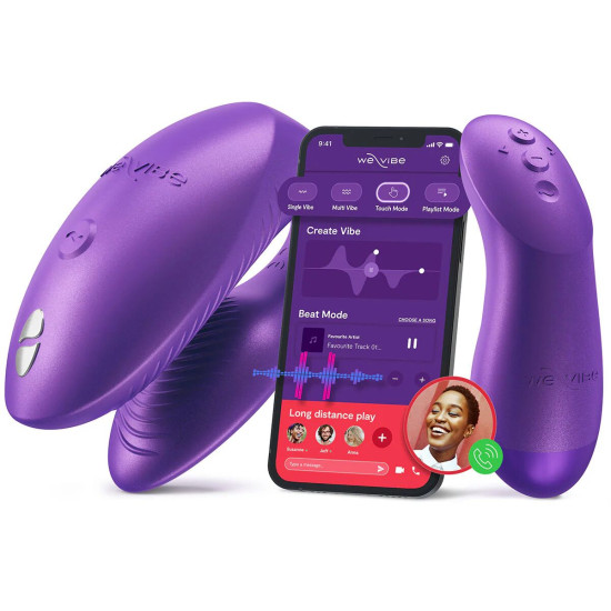 Смарт-вибратор для пар, фиолетовый We-Vibe Chorus Pro Cosmic Purple
