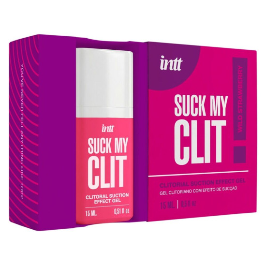 Смоктайзер для клітора (гель з ефектом посмоктування), полуниця Intt Suck My Clit Wild Strawberry, 15 ml