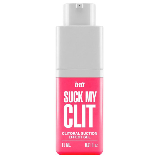 Смоктайзер для клітора (гель з ефектом посмоктування), полуниця Intt Suck My Clit Wild Strawberry, 15 ml