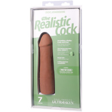 Фалоімітатор, довжина 17.8 см Doc Johnson The Realistic Cock ULTRASKYN - 7 Inch Caramel
