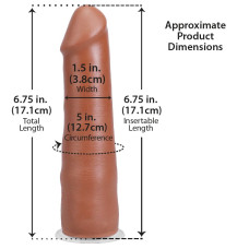 Фалоімітатор, довжина 17.8 см Doc Johnson The Realistic Cock ULTRASKYN - 7 Inch Caramel