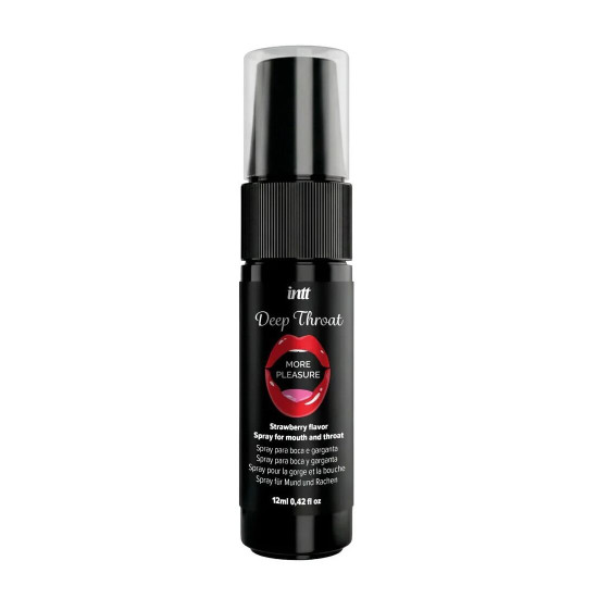 Спрей для глибокого мінету, полуниця Intt Deep Throat Oral Spray Strawberry, 12 ml