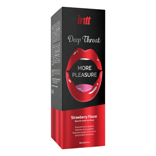 Спрей для глибокого мінету, полуниця Intt Deep Throat Oral Spray Strawberry, 12 ml