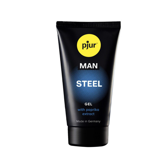 pjur MAN Steel Gel, 50 ml - стимулирующий гель для пениса (мятая упаковка)