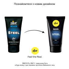 pjur MAN Steel Gel, 50 ml - стимулирующий гель для пениса (мятая упаковка)