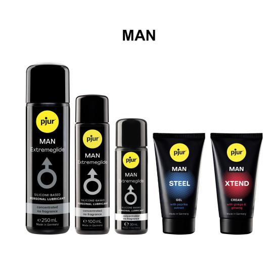 pjur MAN Steel Gel, 50 ml - стимулирующий гель для пениса (мятая упаковка)
