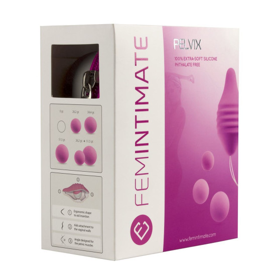 Анатомічно правильний тренажер Кегеля з набором вантажів Femintimate Pelvix Concept