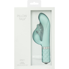 Вібратор-кролик бірюзового кольору з кристалом Сваровскі Pillow Talk Kinky Teal